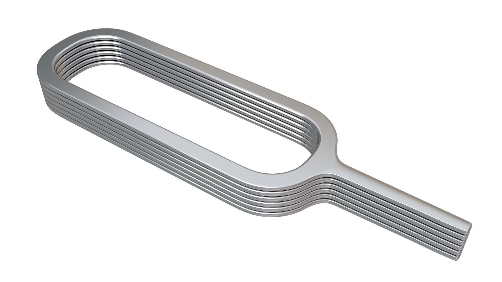 Sim Pin Key Stainless Steel 3D model_4