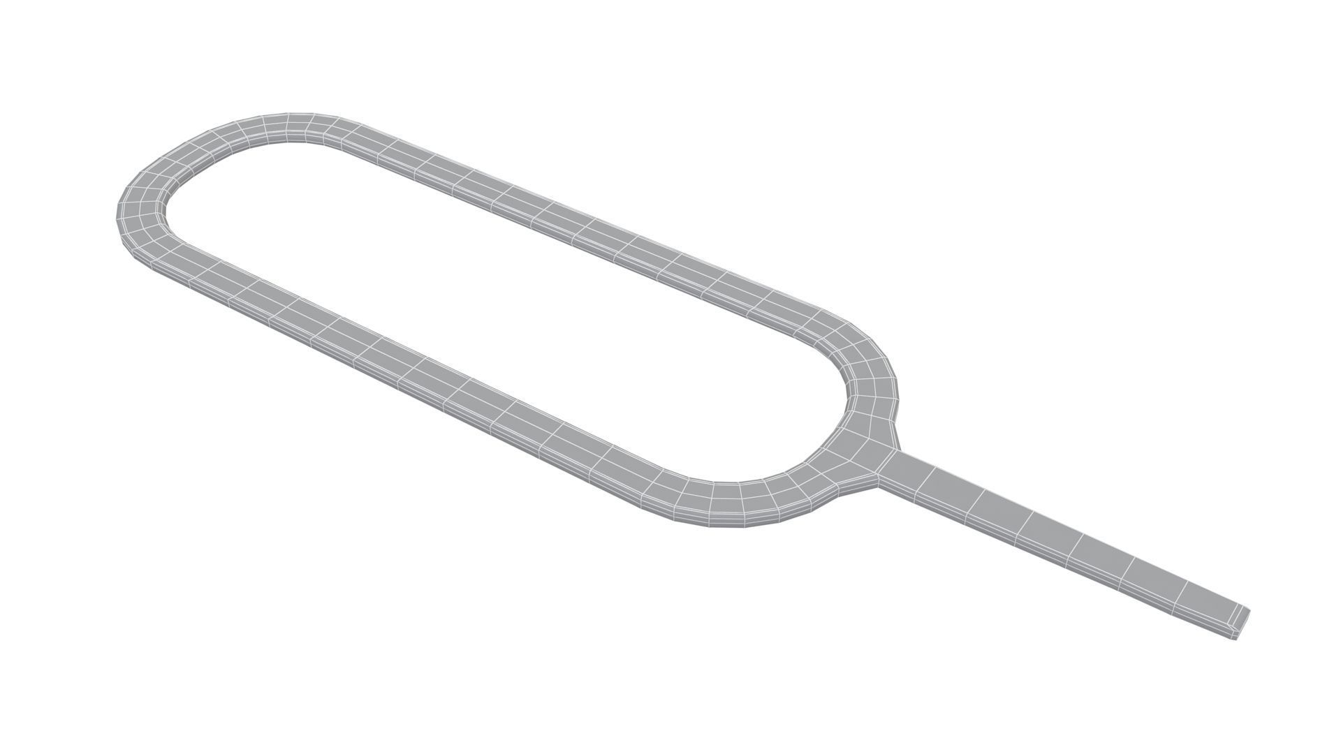 Sim Pin Key Stainless Steel 3D model_6