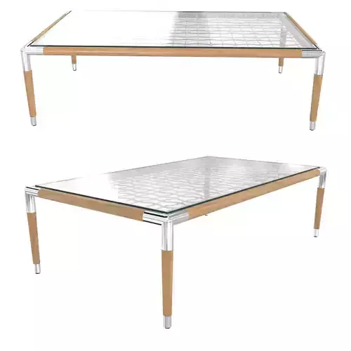 Indian ocean Marina 120cm Teak Coffee Table 3D model