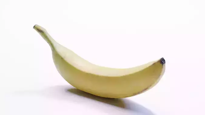 Photorealistic Banana 3D Model - Single