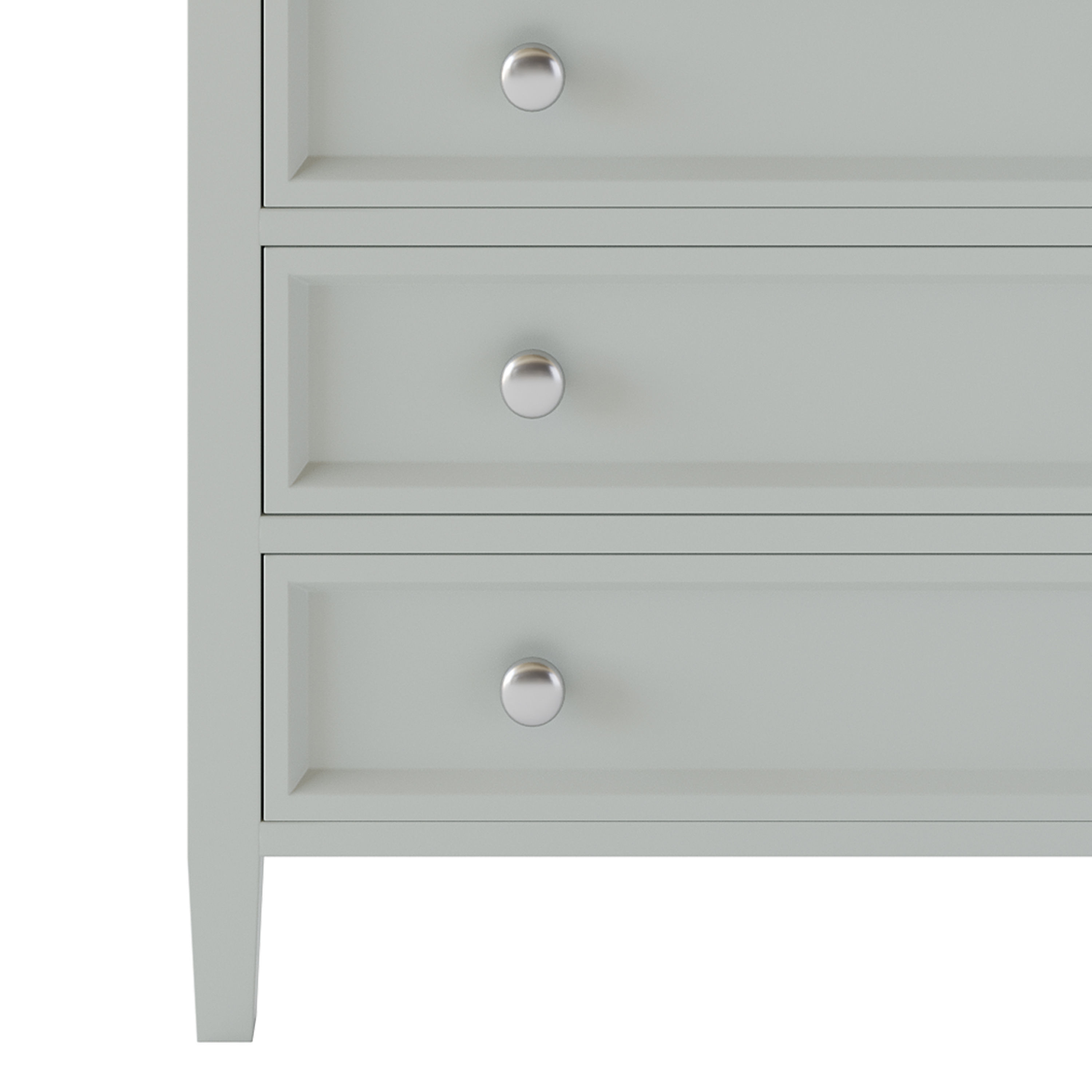 Harbor Grey 5-Drawer Chest 3D model_2