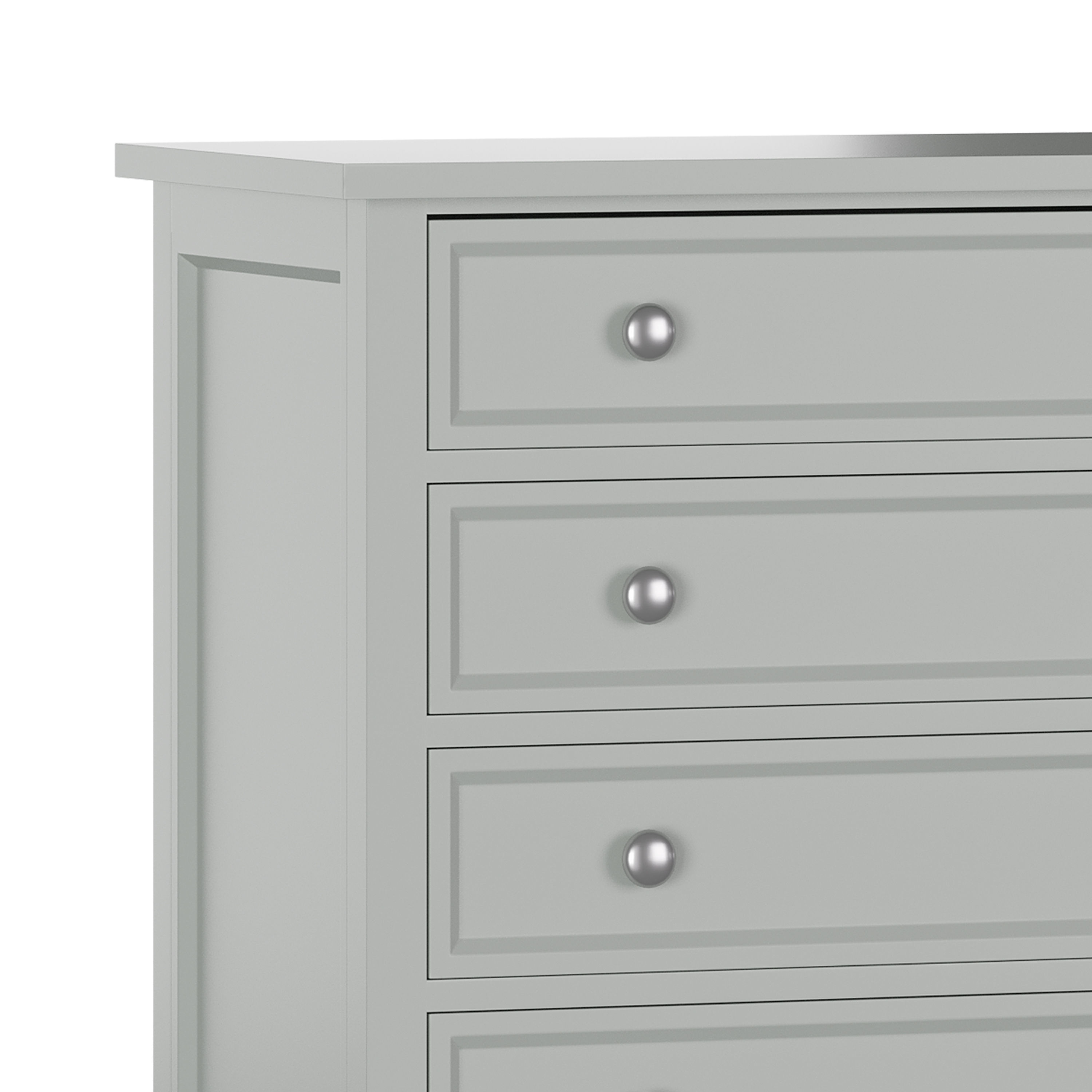 Harbor Grey 5-Drawer Chest 3D model_6
