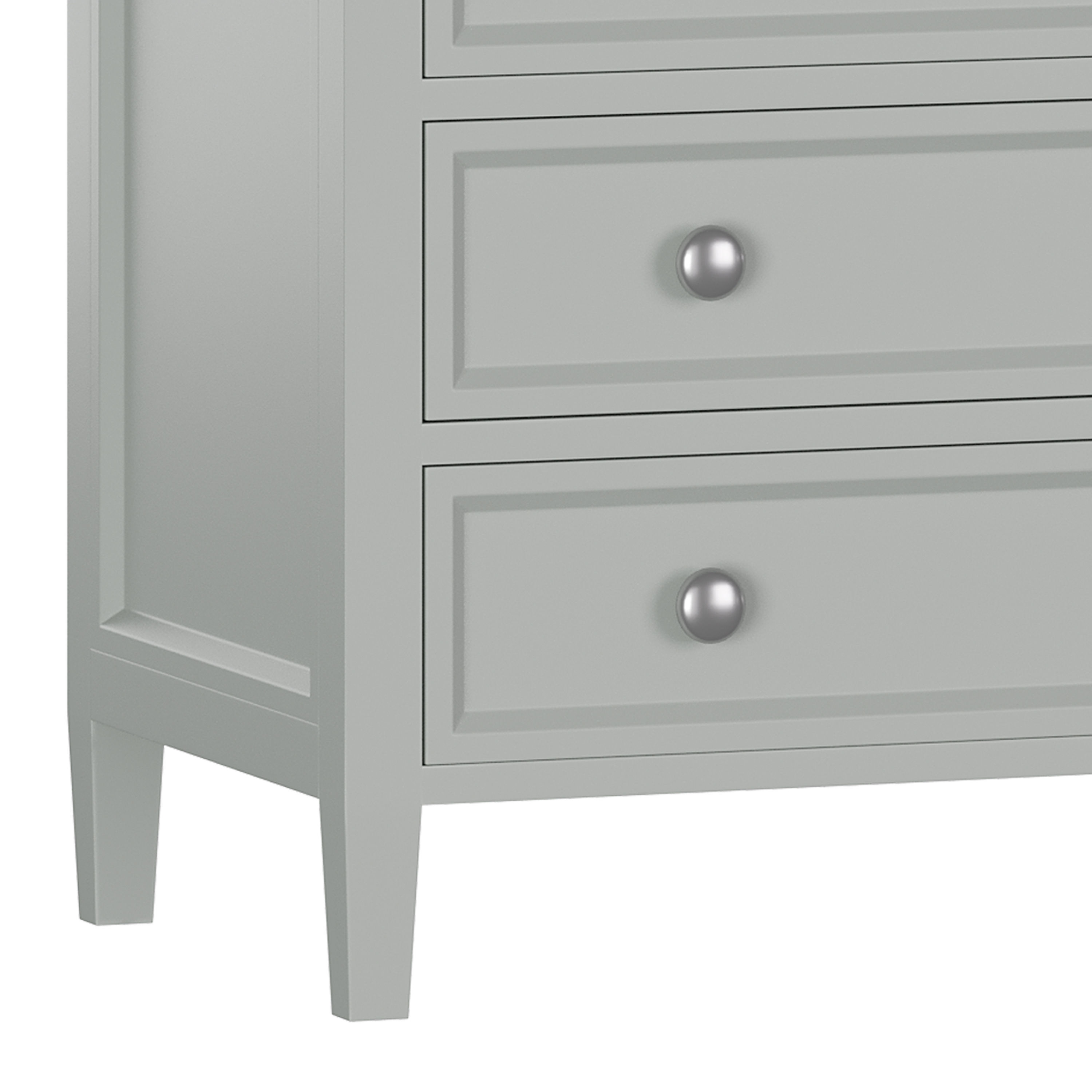 Harbor Grey 5-Drawer Chest 3D model_7