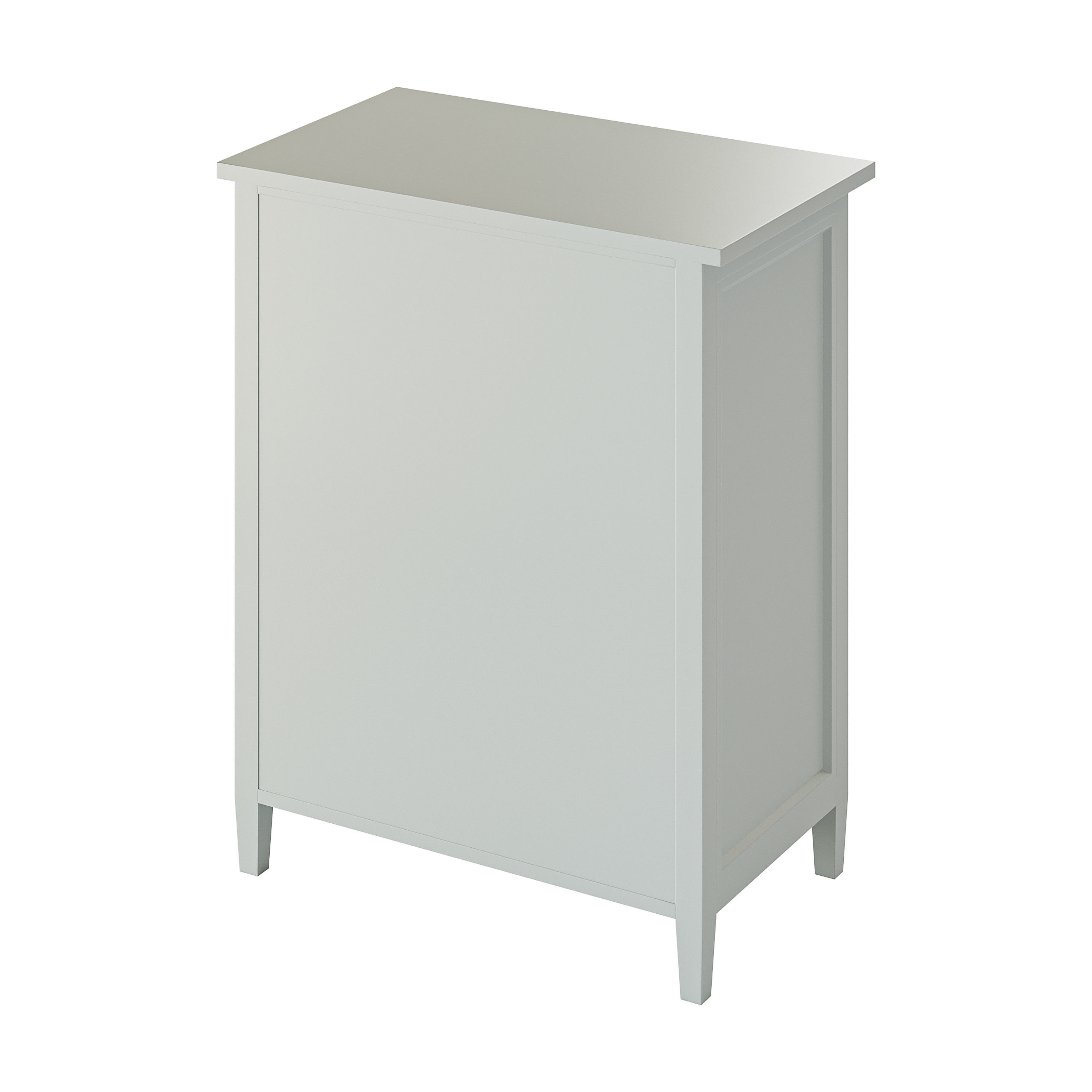 Harbor Grey 5-Drawer Chest 3D model_3