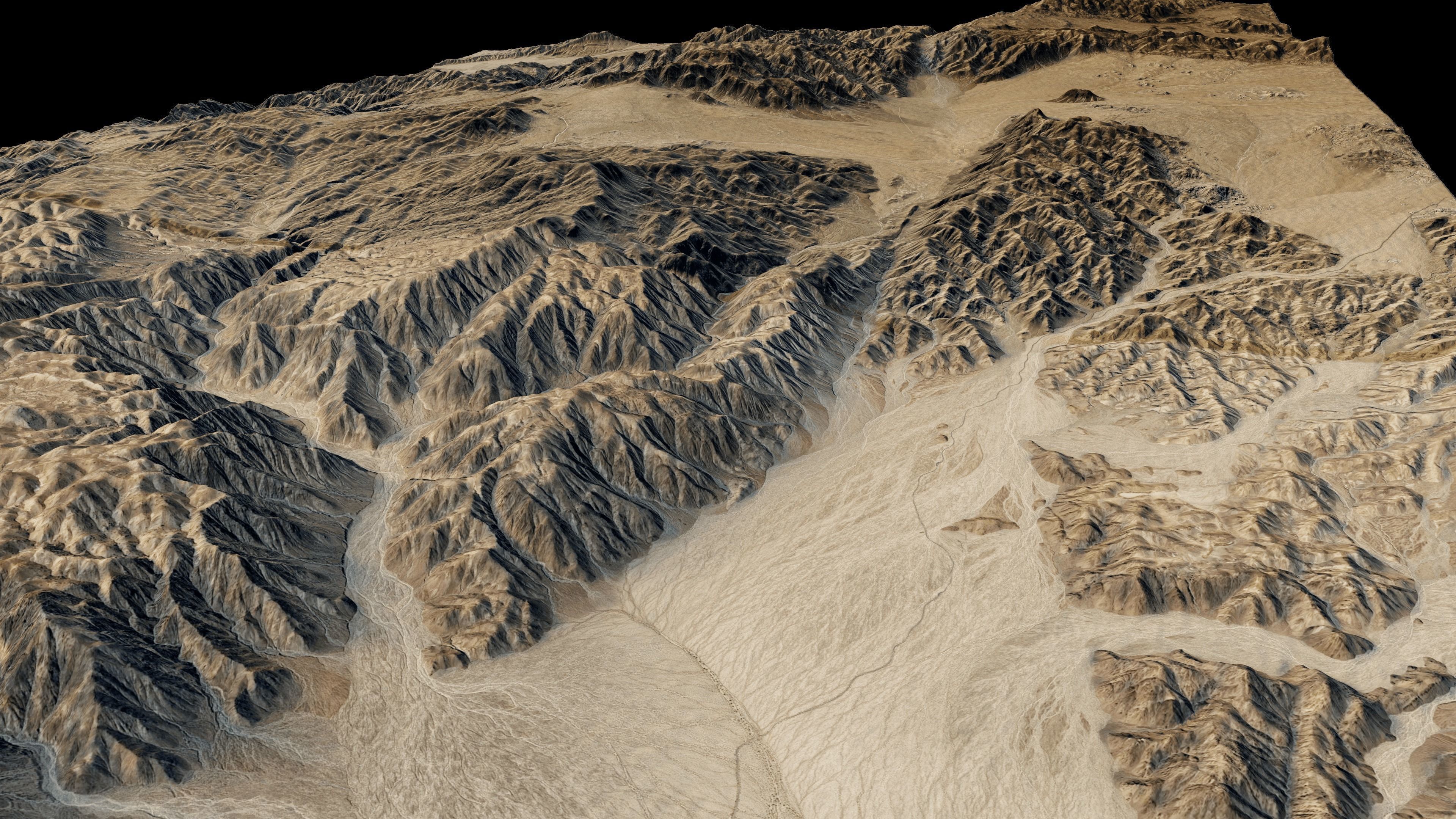 Joshua Tree National Park 3d model terrain 3D model_2