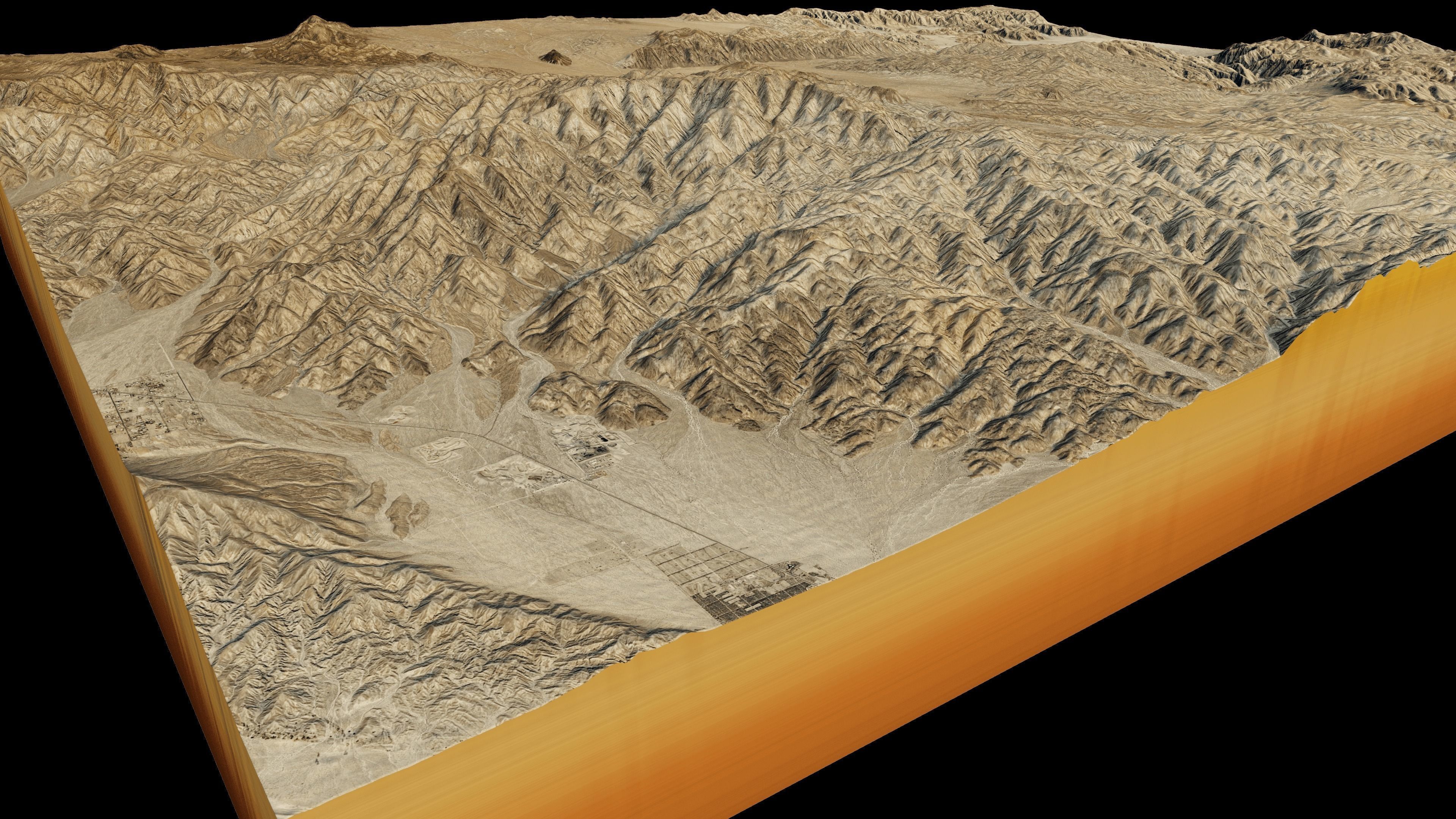 Joshua Tree National Park 3d model terrain 3D model_1