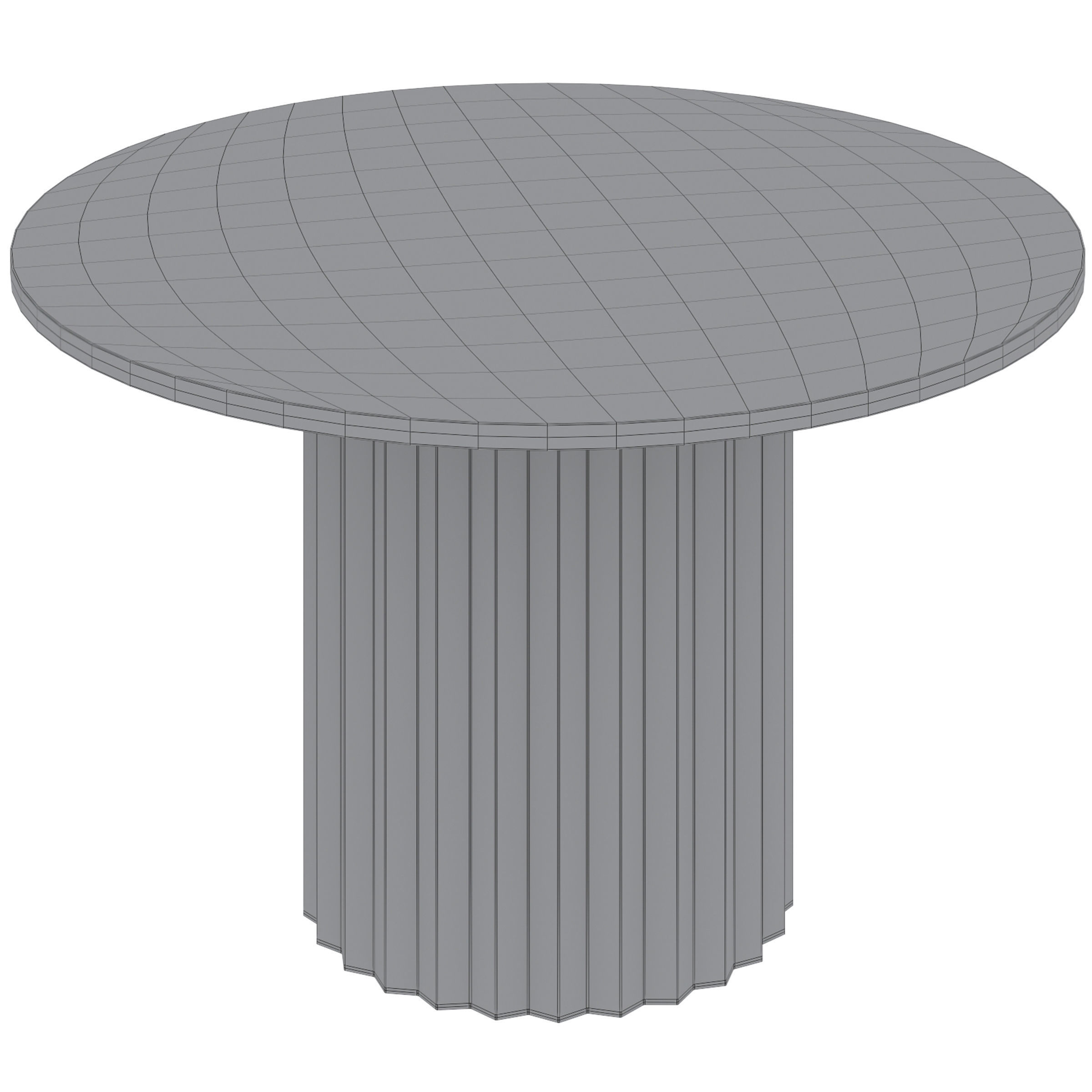 Luther Round Dining Table by Interior secrets 3D model_3