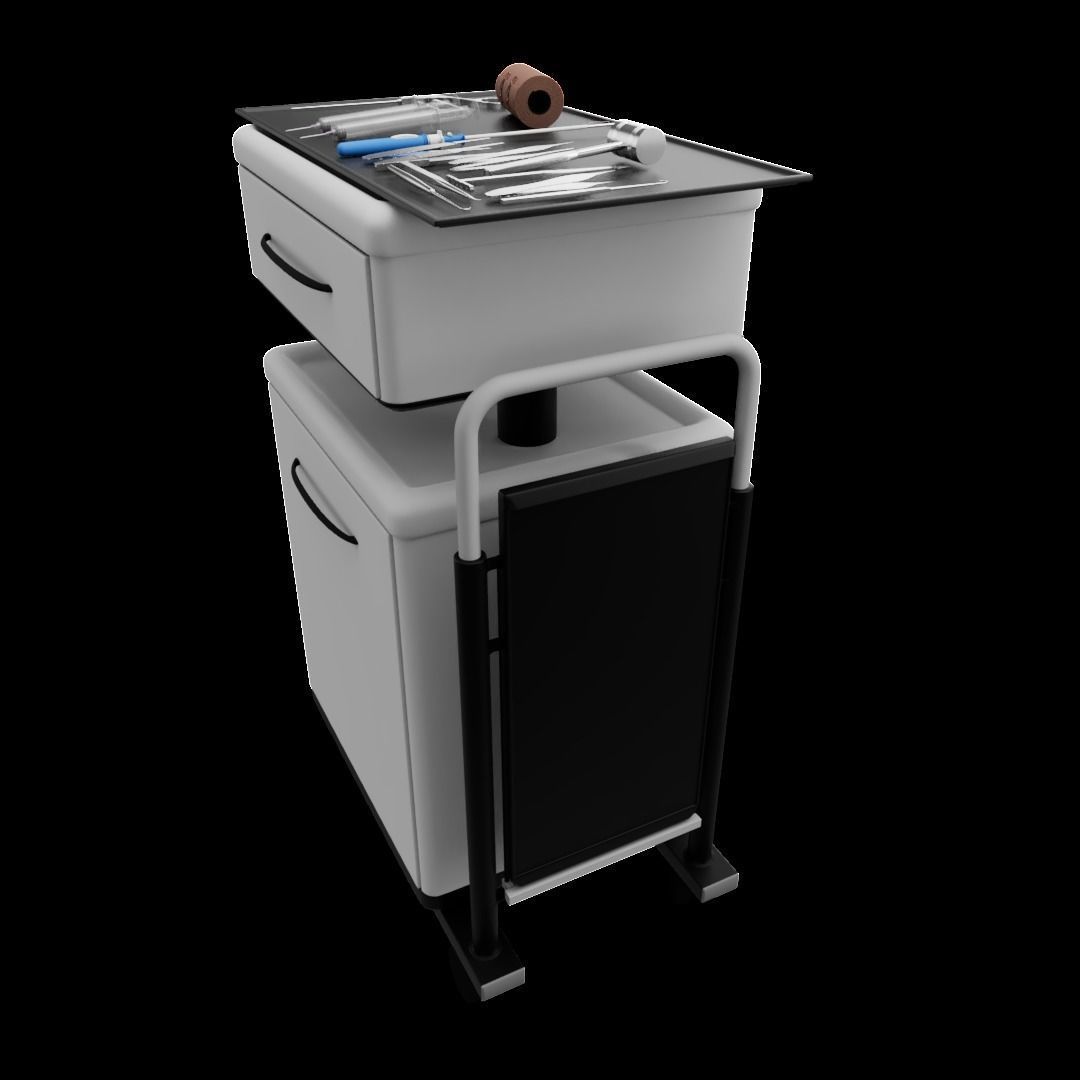 Medical Equipment Trey Low-poly 3D model_2