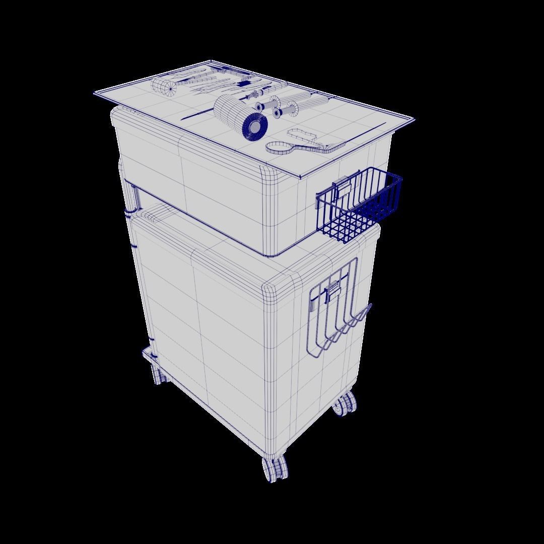Medical Equipment Trey Low-poly 3D model_8