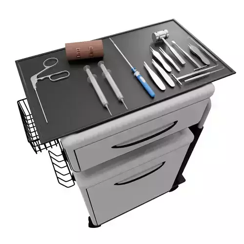 Medical Equipment Trey Low-poly 3D model