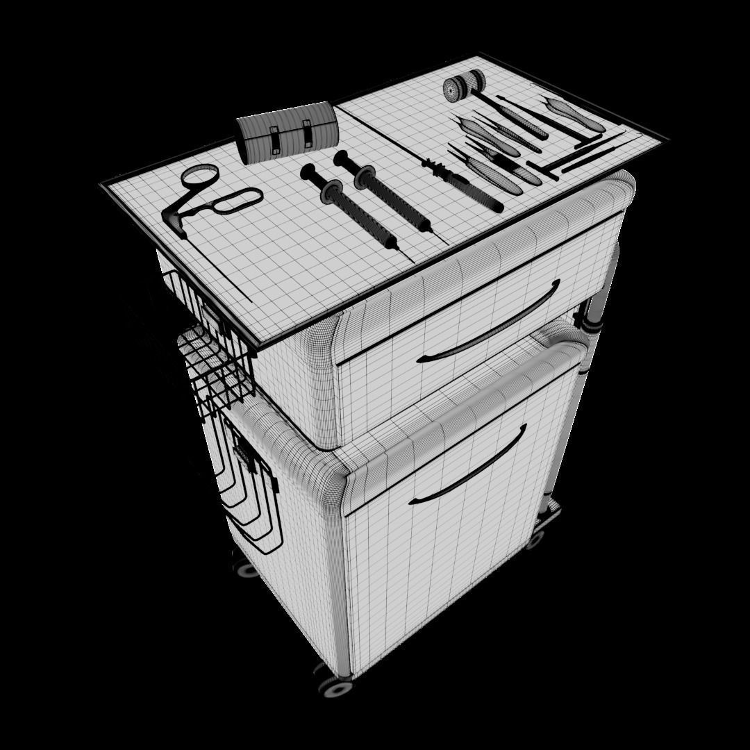 Medical Equipment Trey Low-poly 3D model_7