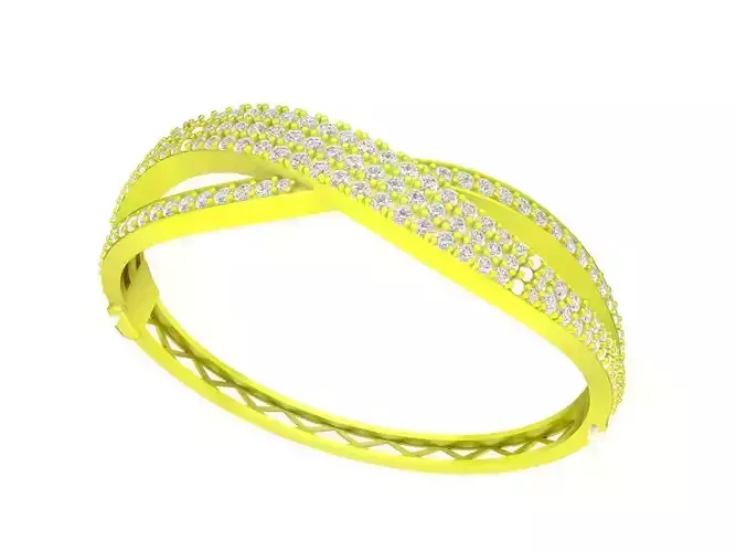 A6431 Italy Diamond Women Bangle 3D Model