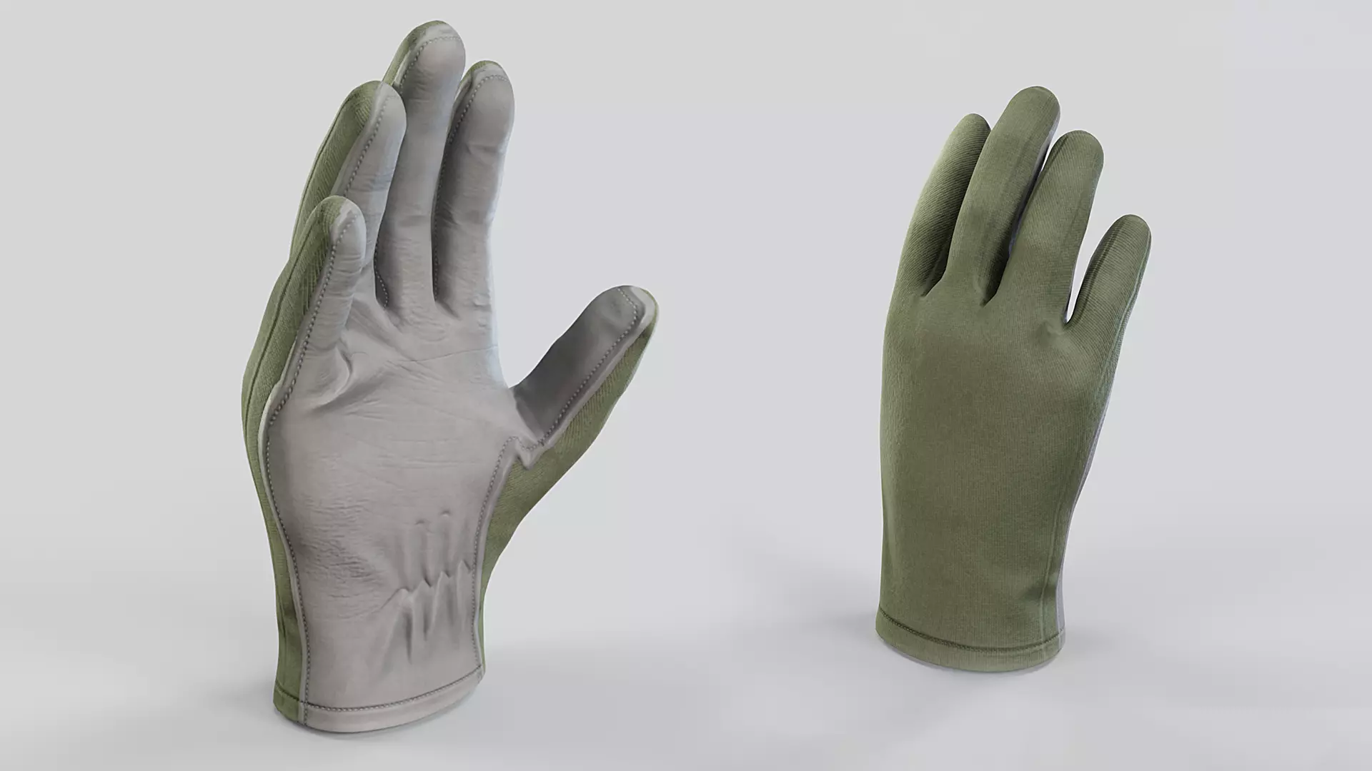 Nomex Flight Gloves Low-poly 3D model_2