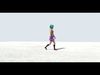 Teen Girl Avatar Toon Low-poly 3D model_1