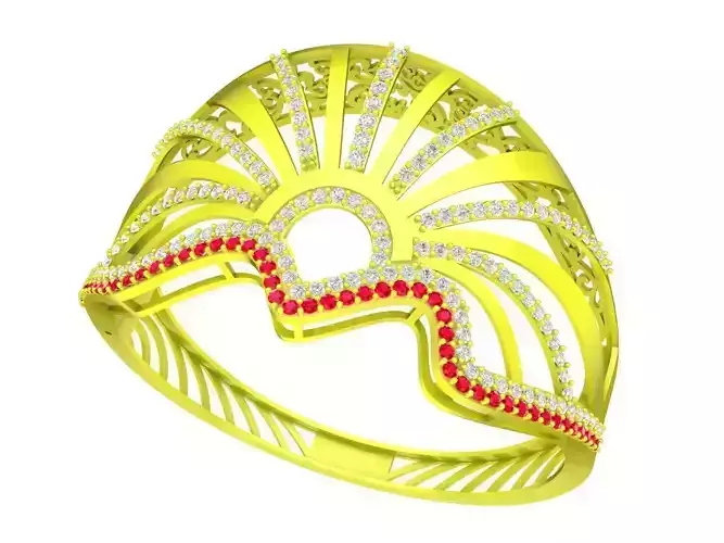 A6436 Luxury Art Diamond Women Bangle Bracelets