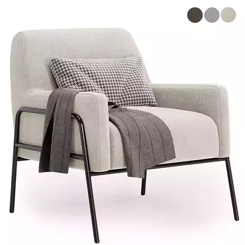 Charlotte Gray Comfort Accent Chair 3D model