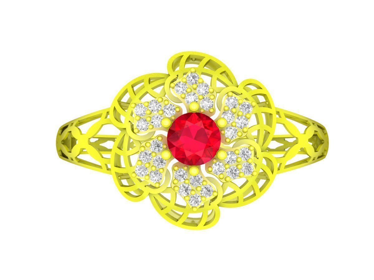 A6439 Fashion Diamond Women Bangle Bracelets 3D print model_2