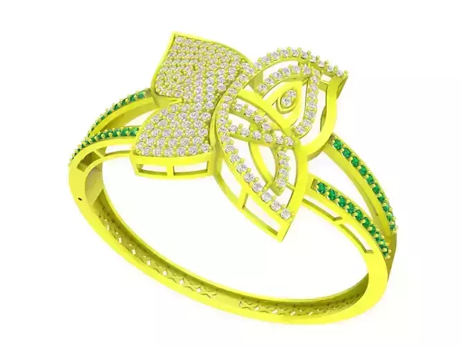 A6441 Butterfly Diamond Bangle Bracelets