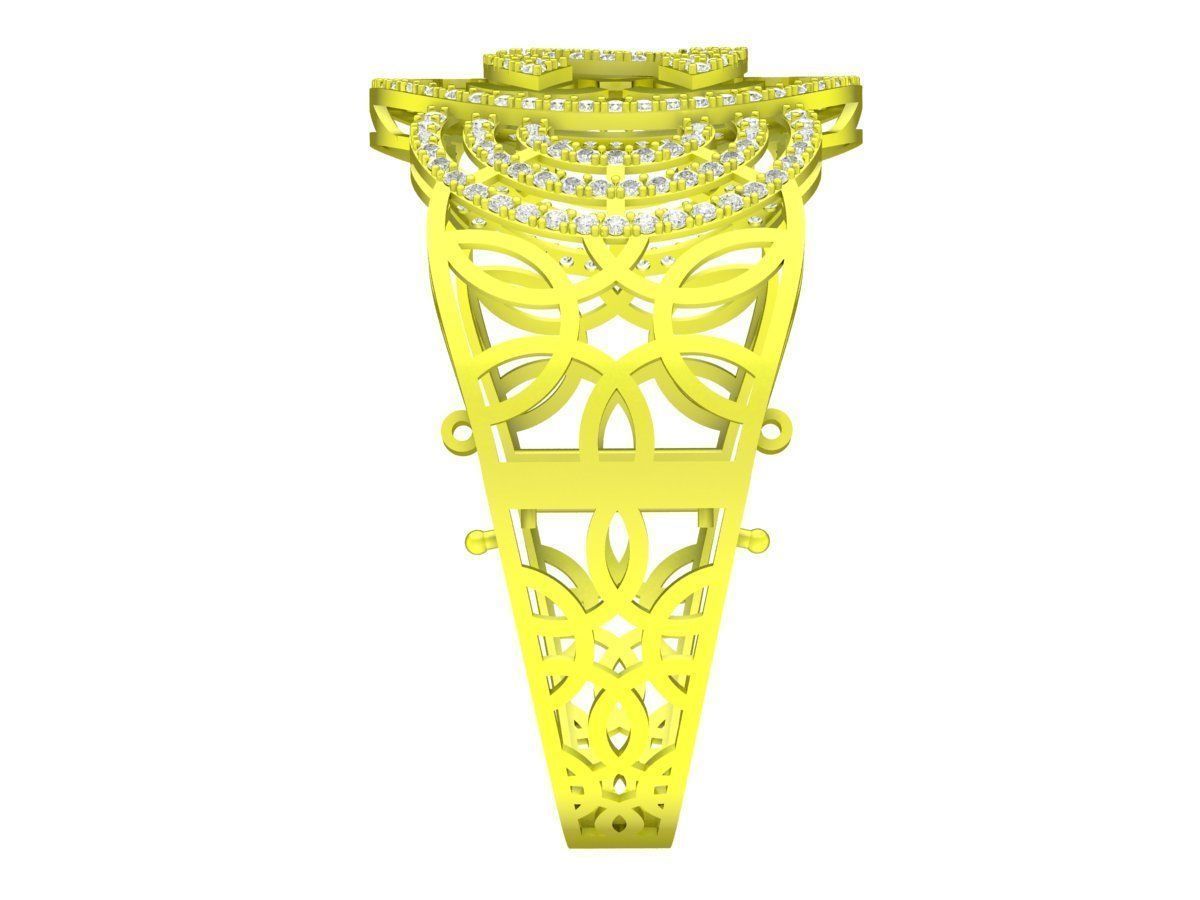 A6442 Luxury Diamond Women Bangle 3D print model_4