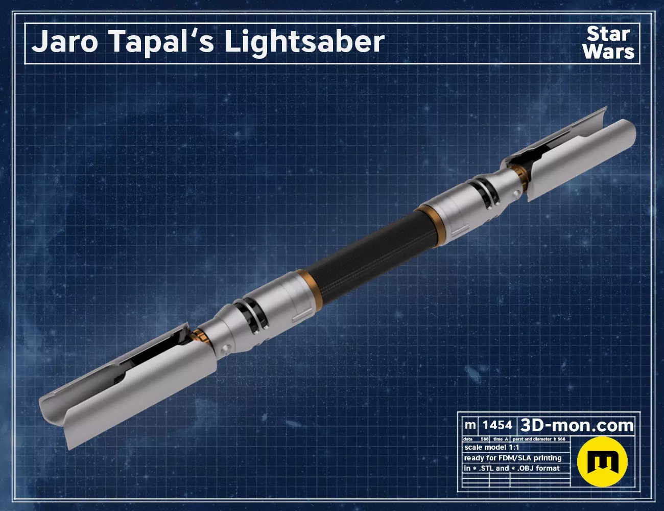 Jaro Tapal Lightsaber 3D print model_0