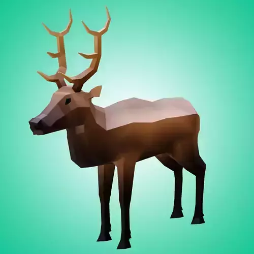 Elk Low Poly