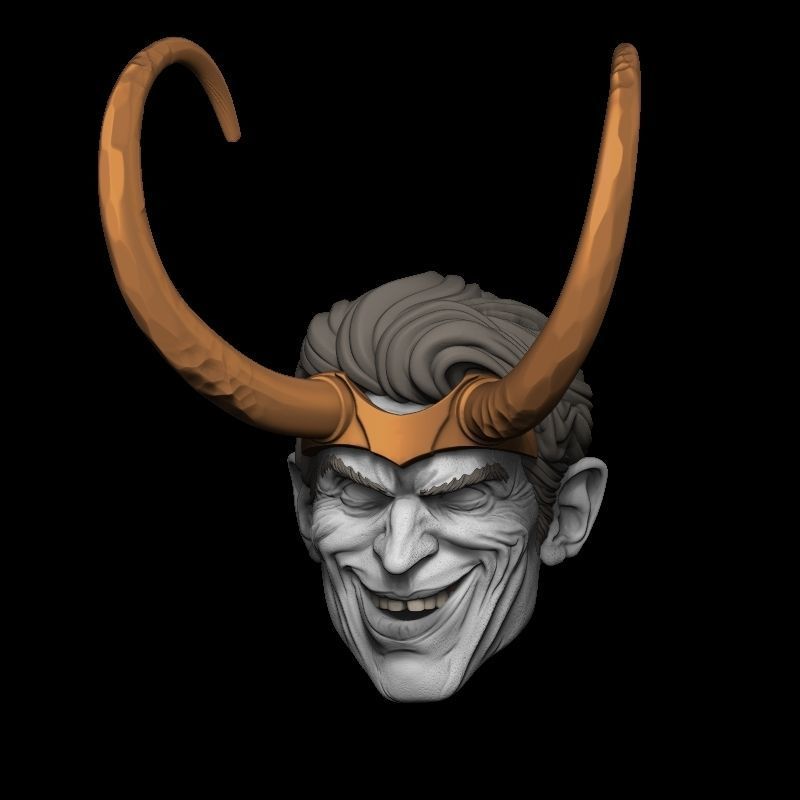 LOKI WILLEM DAFOE HEAD 3D print model_2