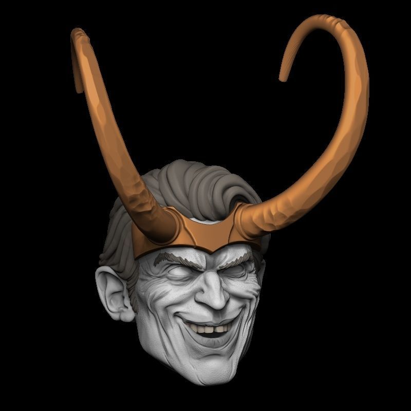 LOKI WILLEM DAFOE HEAD 3D print model_3