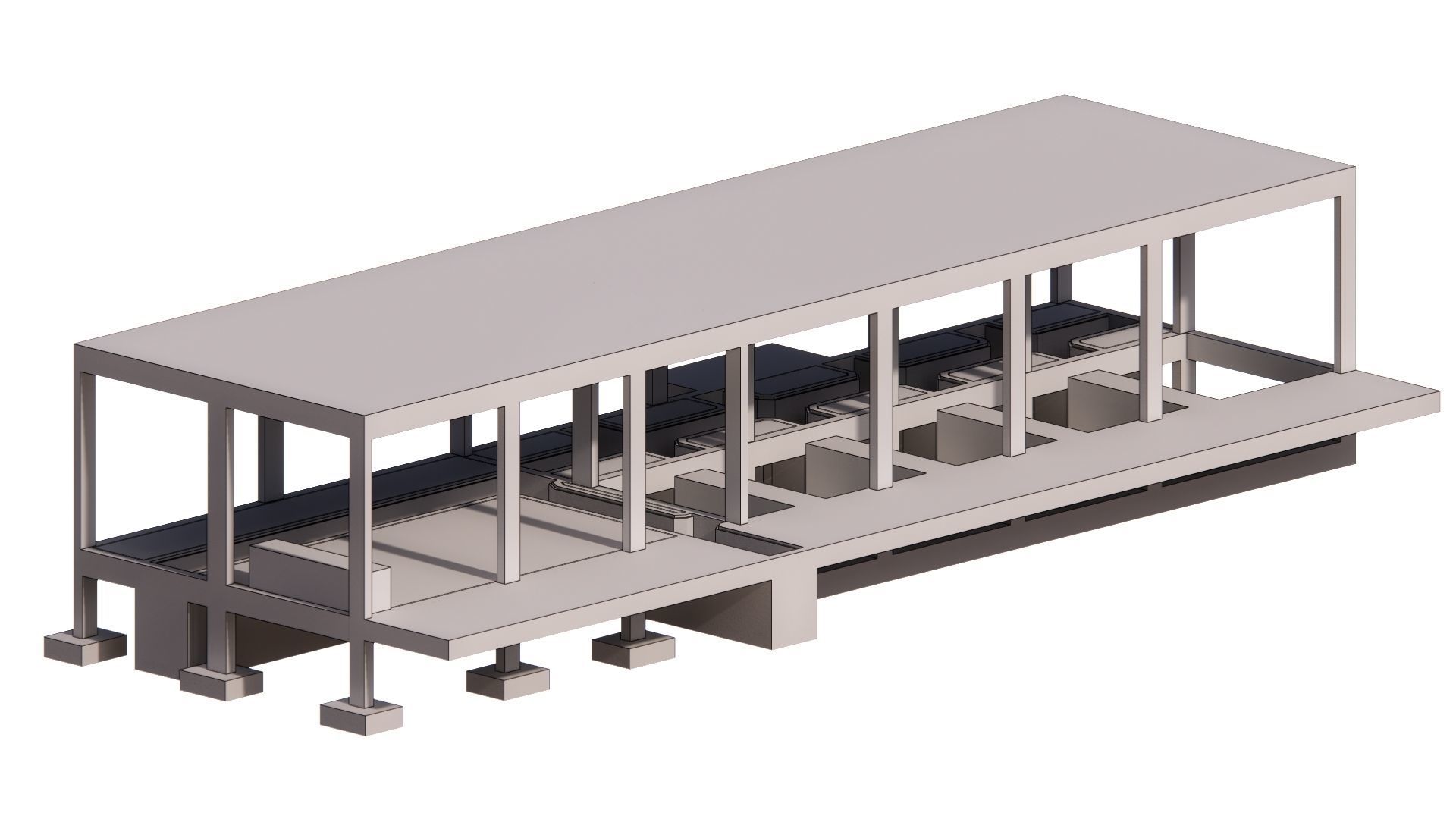 Electrical Substation 26m Building in Revit 3D model_10