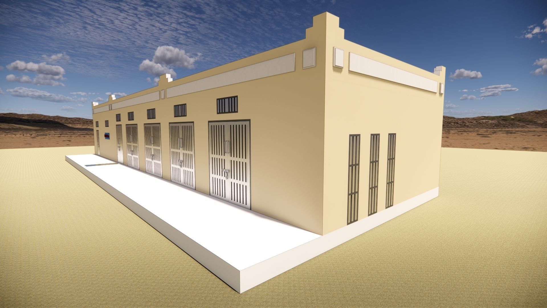 Electrical Substation 26m Building in Revit 3D model_3