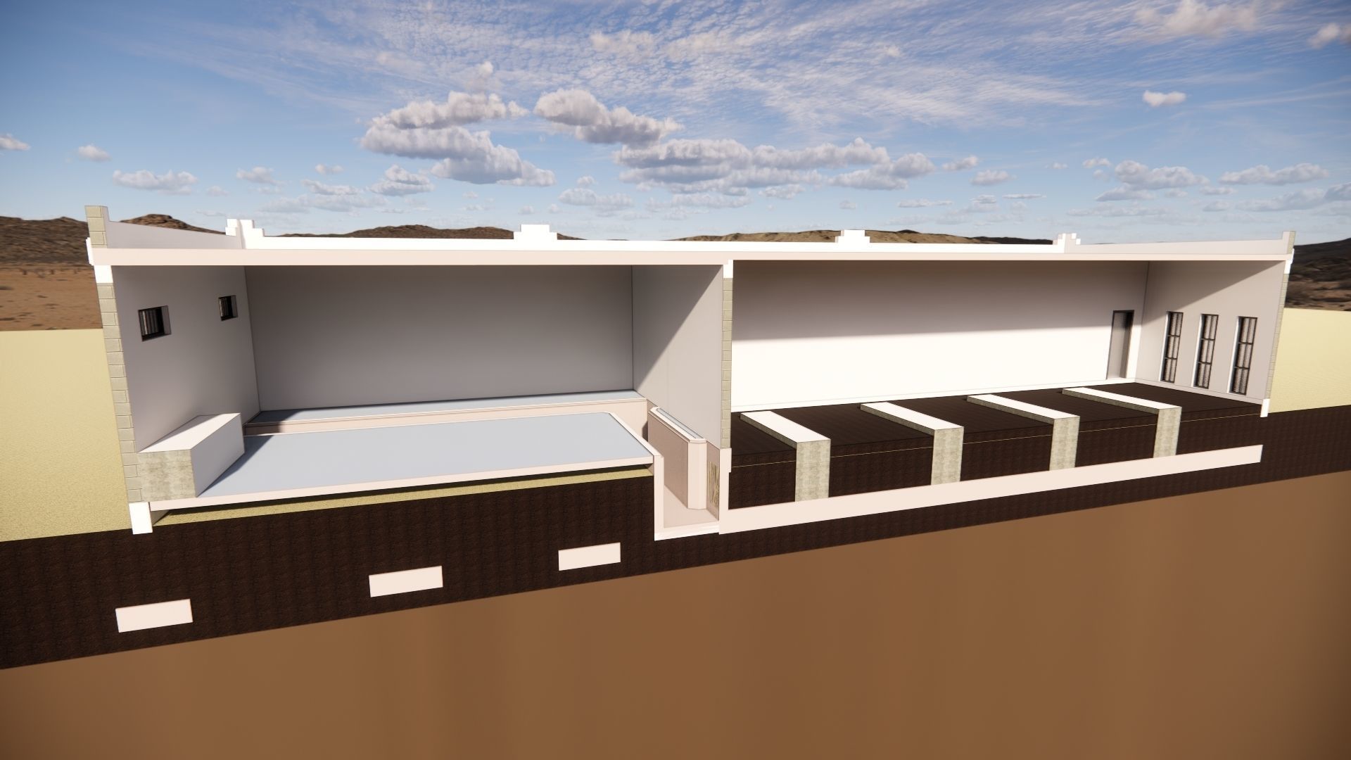 Electrical Substation 26m Building in Revit 3D model_13