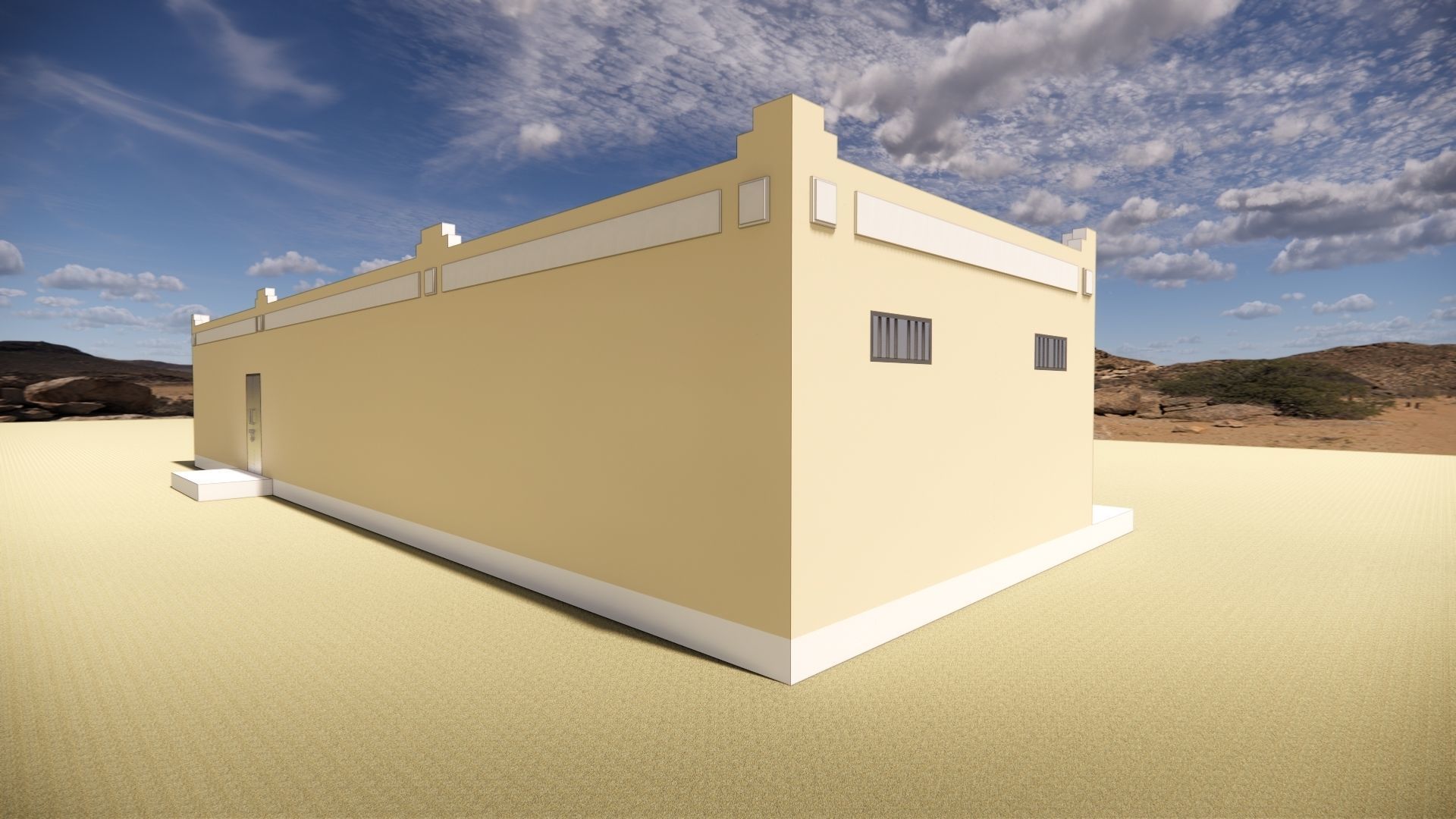 Electrical Substation 26m Building in Revit 3D model_5