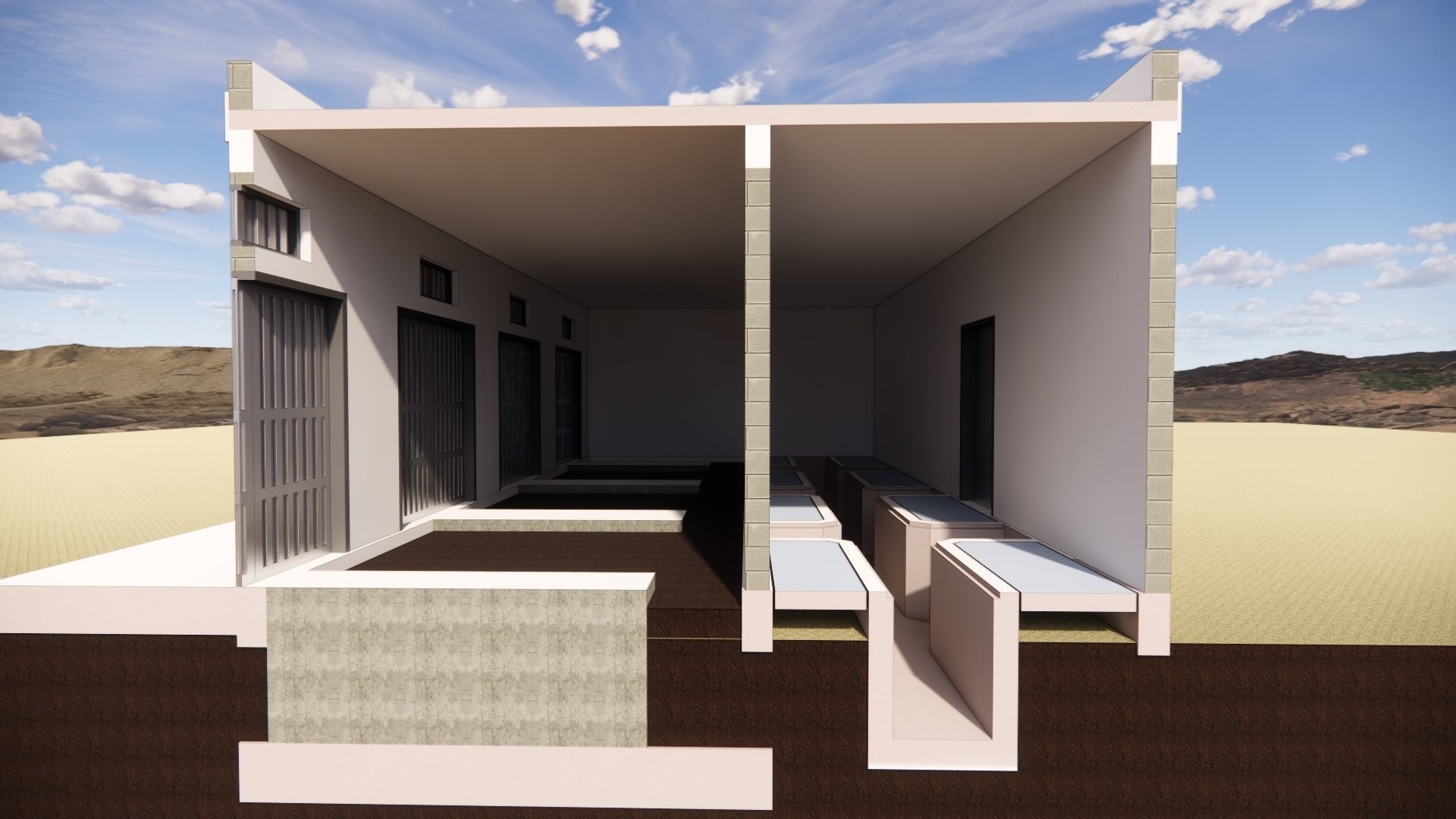 Electrical Substation 26m Building in Revit 3D model_14