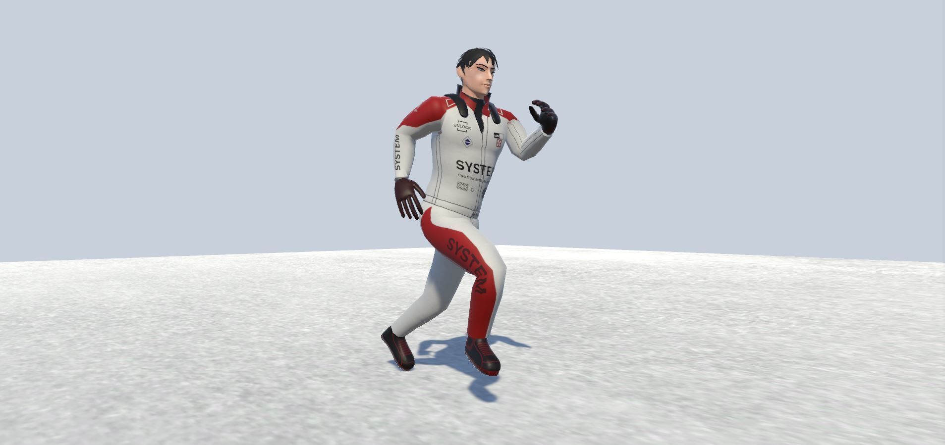 Racer avatar male Rigged Low-poly 3D model_6