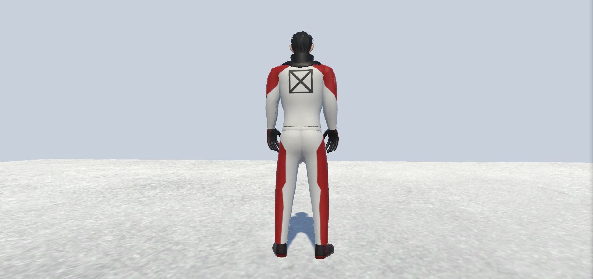 Racer avatar male Rigged Low-poly 3D model_3