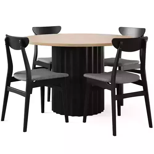 Luther Dining Table and Rodham Chair