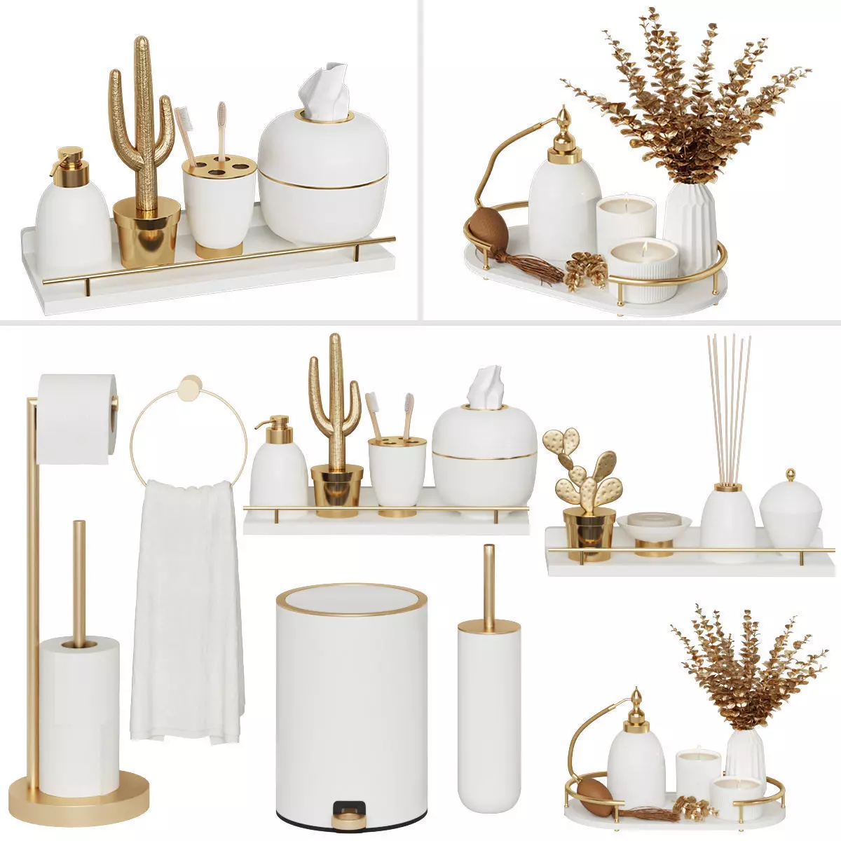 bathroom  set 04 3D model_0