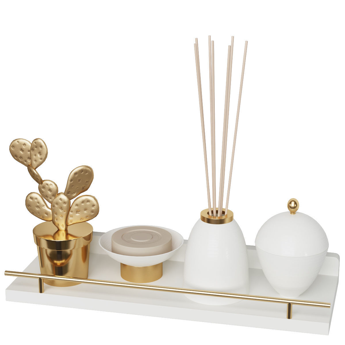 bathroom  set 04 3D model_2