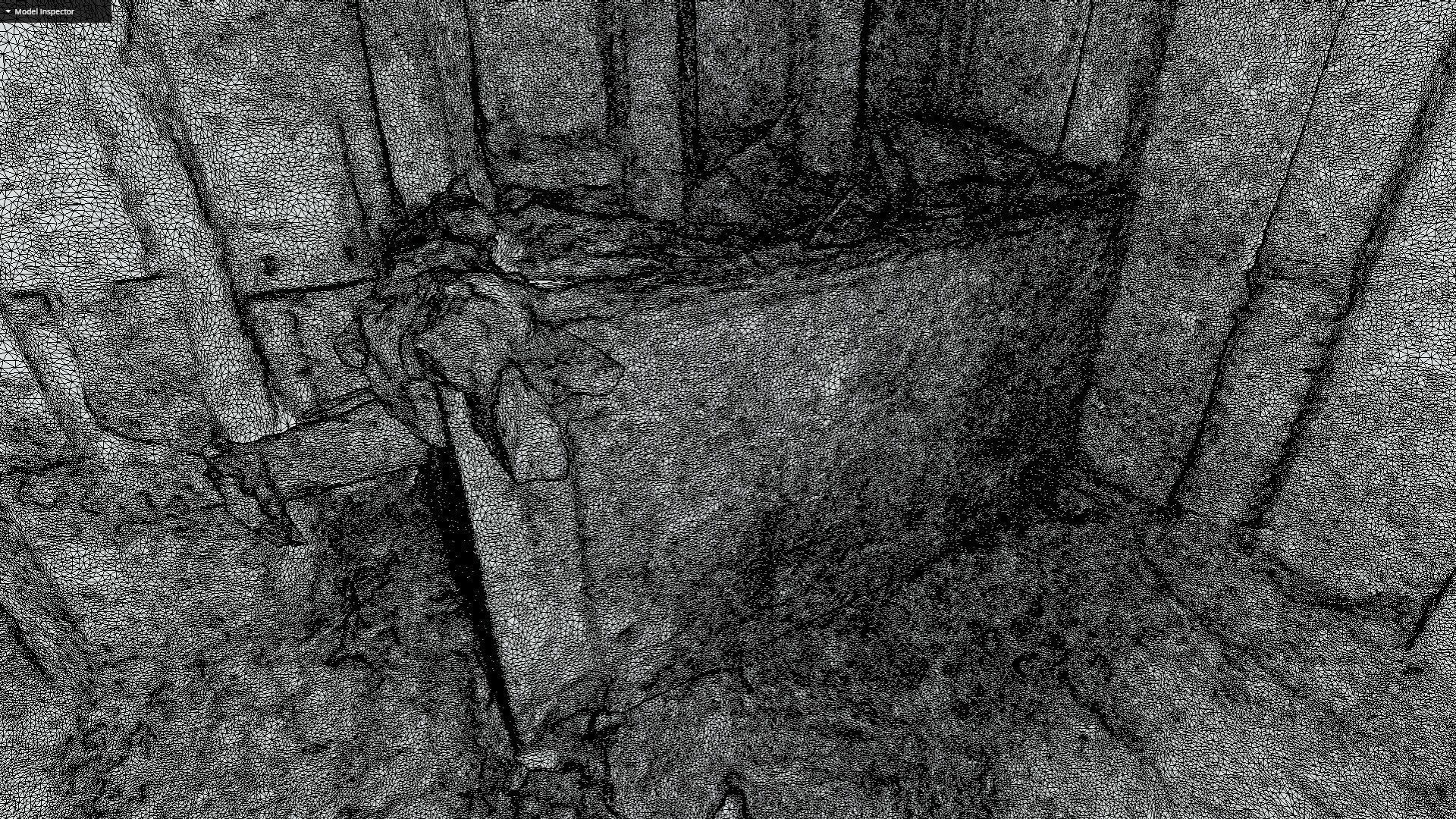 Mighty facade of an abandoned and ruined factory 3D model_10