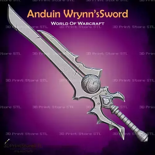 Anduin Wrynn Sword Cosplay World Of Warcraft - STL File