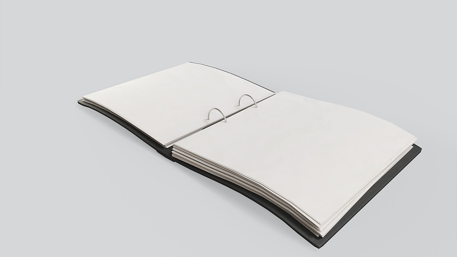 Ring Binder Low-poly 3D model_9