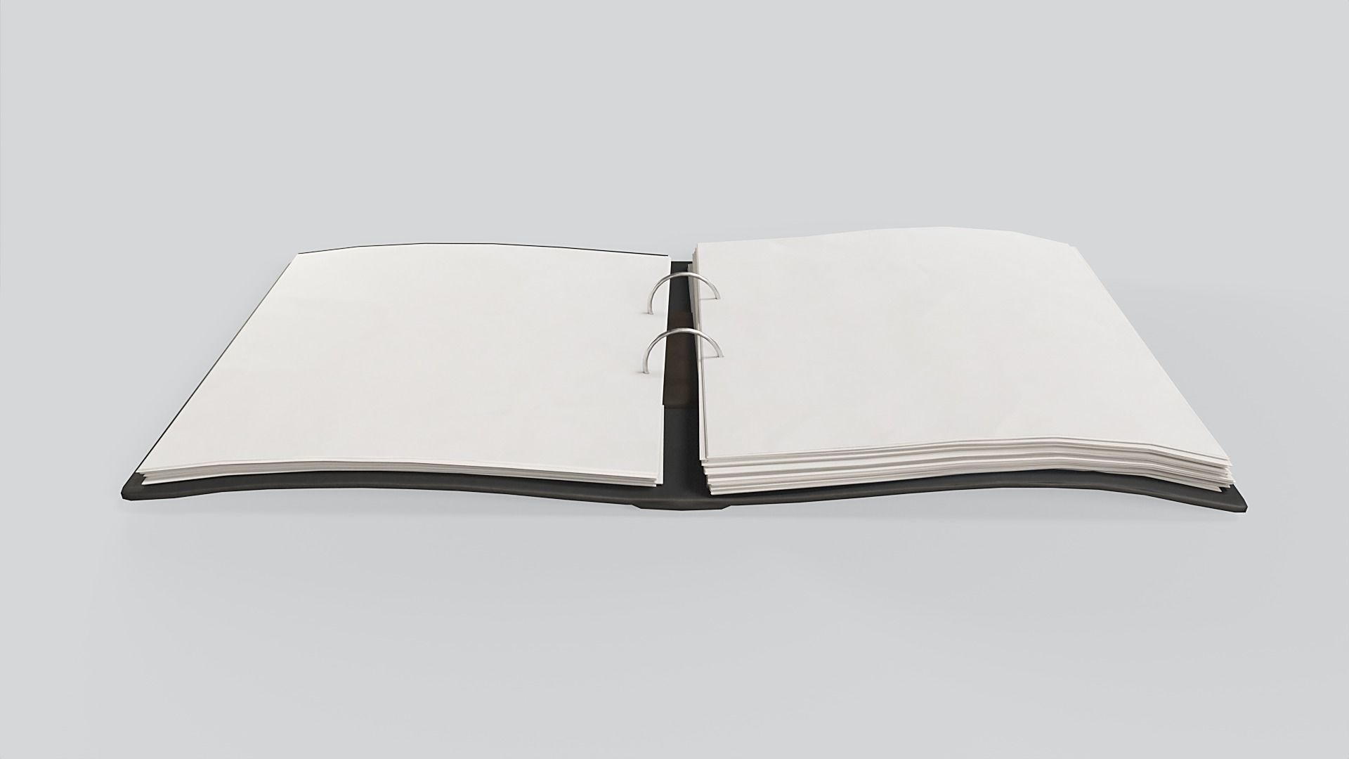 Ring Binder Low-poly 3D model_8