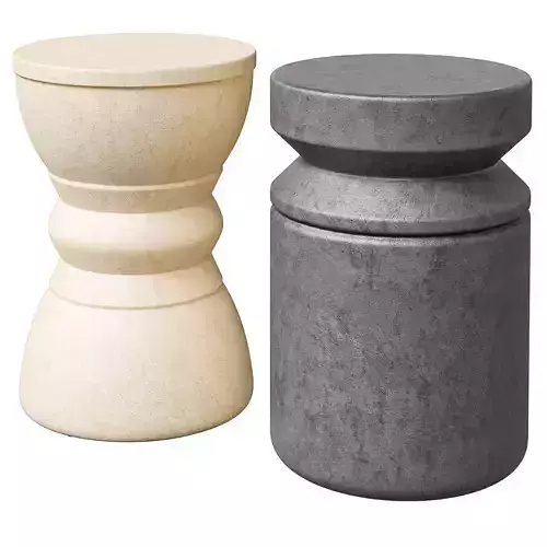 Restoration Hardware Java side tables Drum and Spool