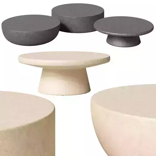 Restoration Hardware concrete coffee tables Terzo