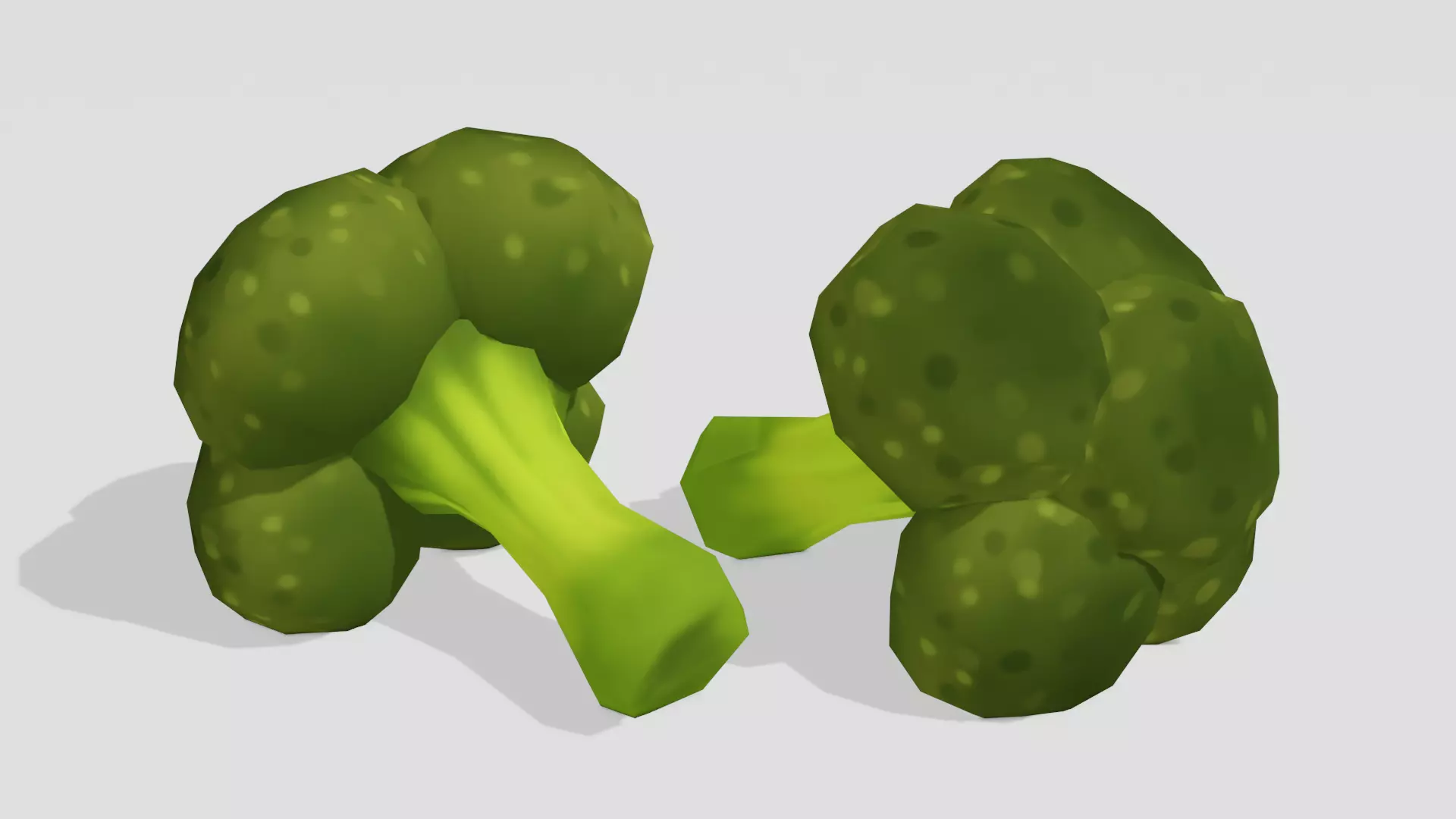 Broccoli - Hand Painted Free 3D model