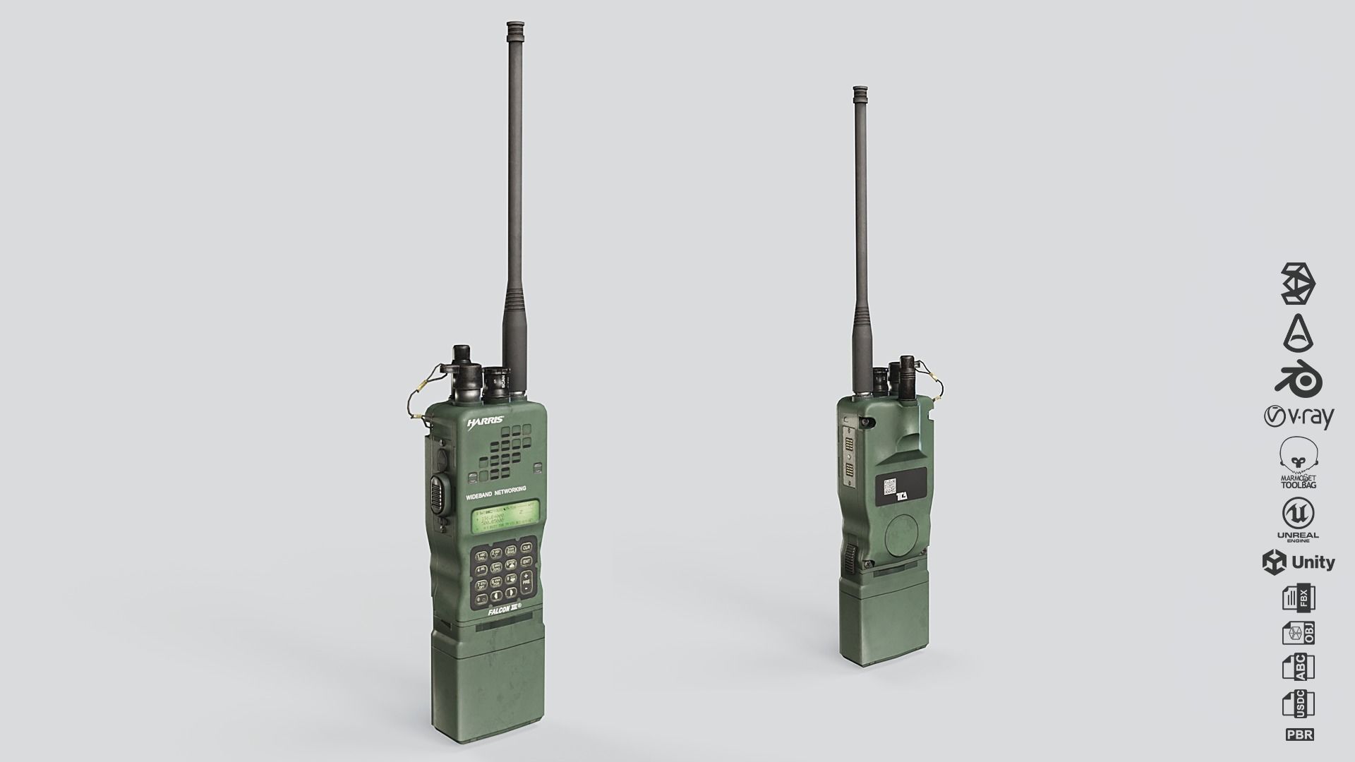3D model Harris AN-PRC-152A Radio VR / AR / low-poly | CGTrader