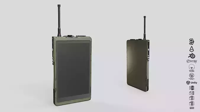 Load Device NGLD M Tablet Low-poly 3D model