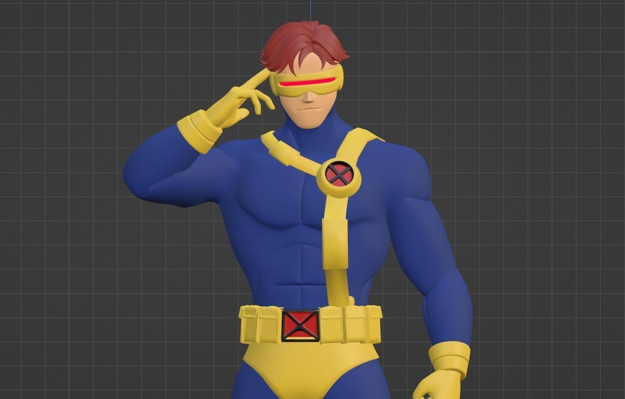 Cyclops - XMen 97 3D model_8