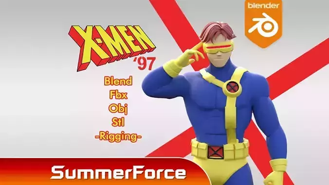 Cyclops - XMen 97 3D model