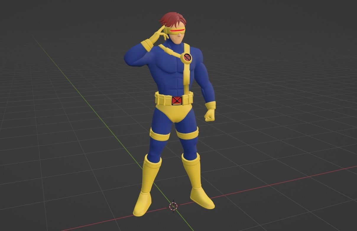 Cyclops - XMen 97 3D model_7