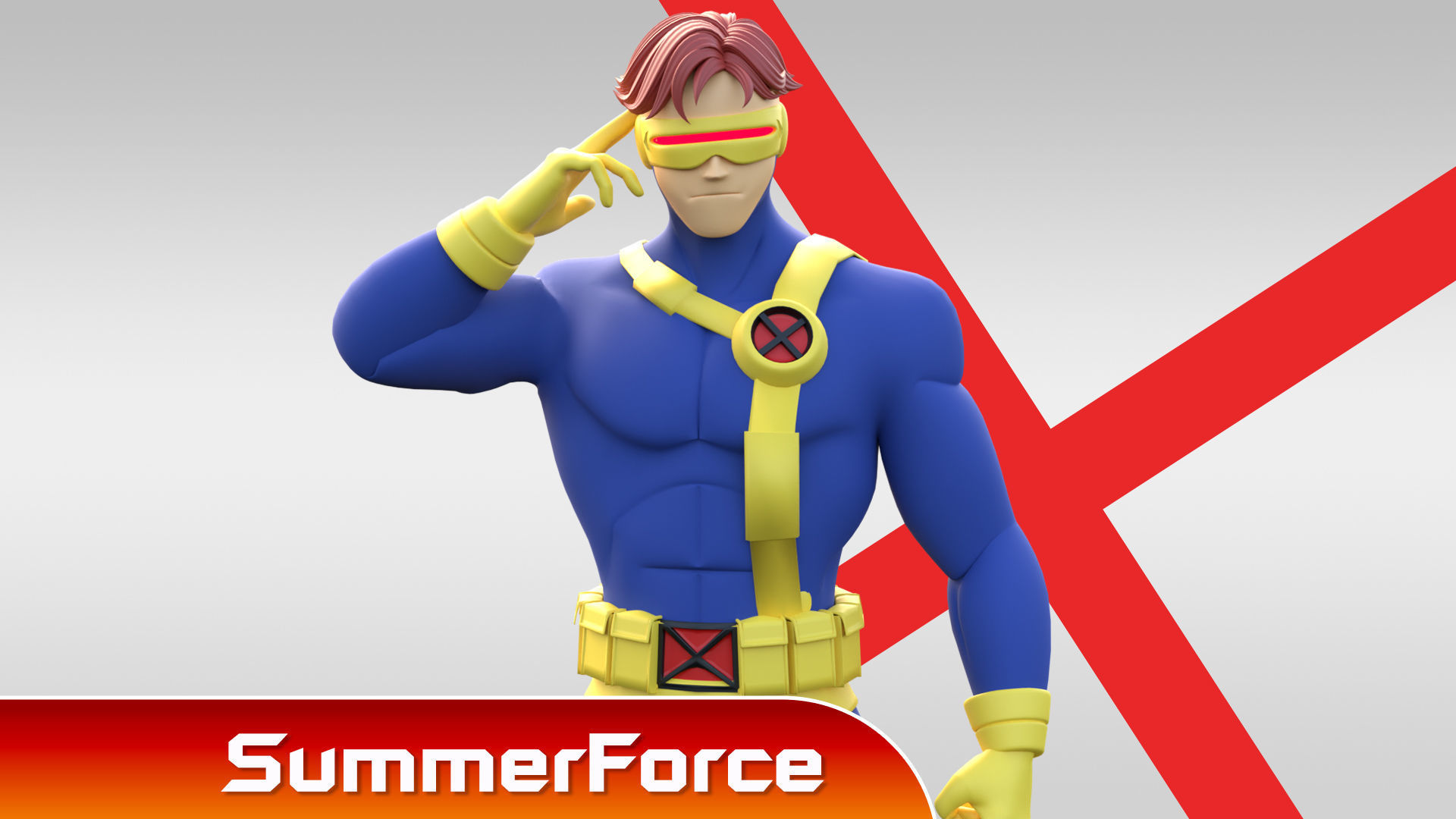 Cyclops - XMen 97 3D model_1